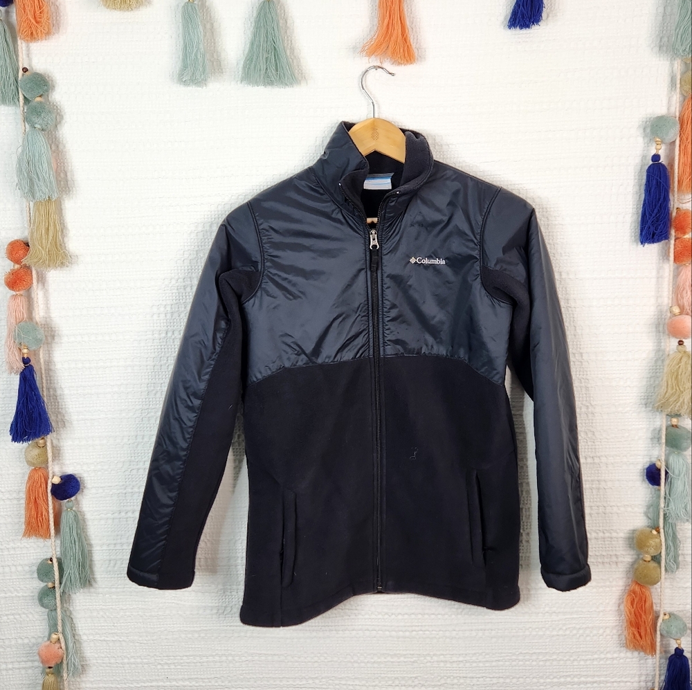 Columbia Black Full-Zip Fleece Jacket